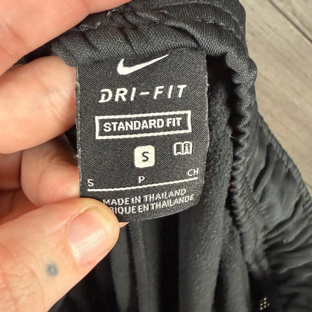 Nike Dri-FIT Standard Fit Men's Small Black Athletic Training Pants Athleisure